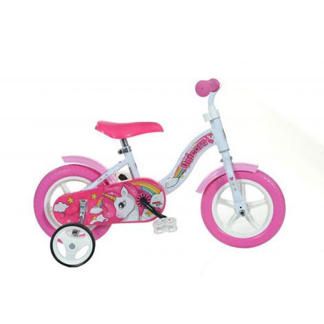 Bicicleta copii 2-3 ani, 10 inch, Unicorn, Dino Bikes DB108LUN - imagine 11